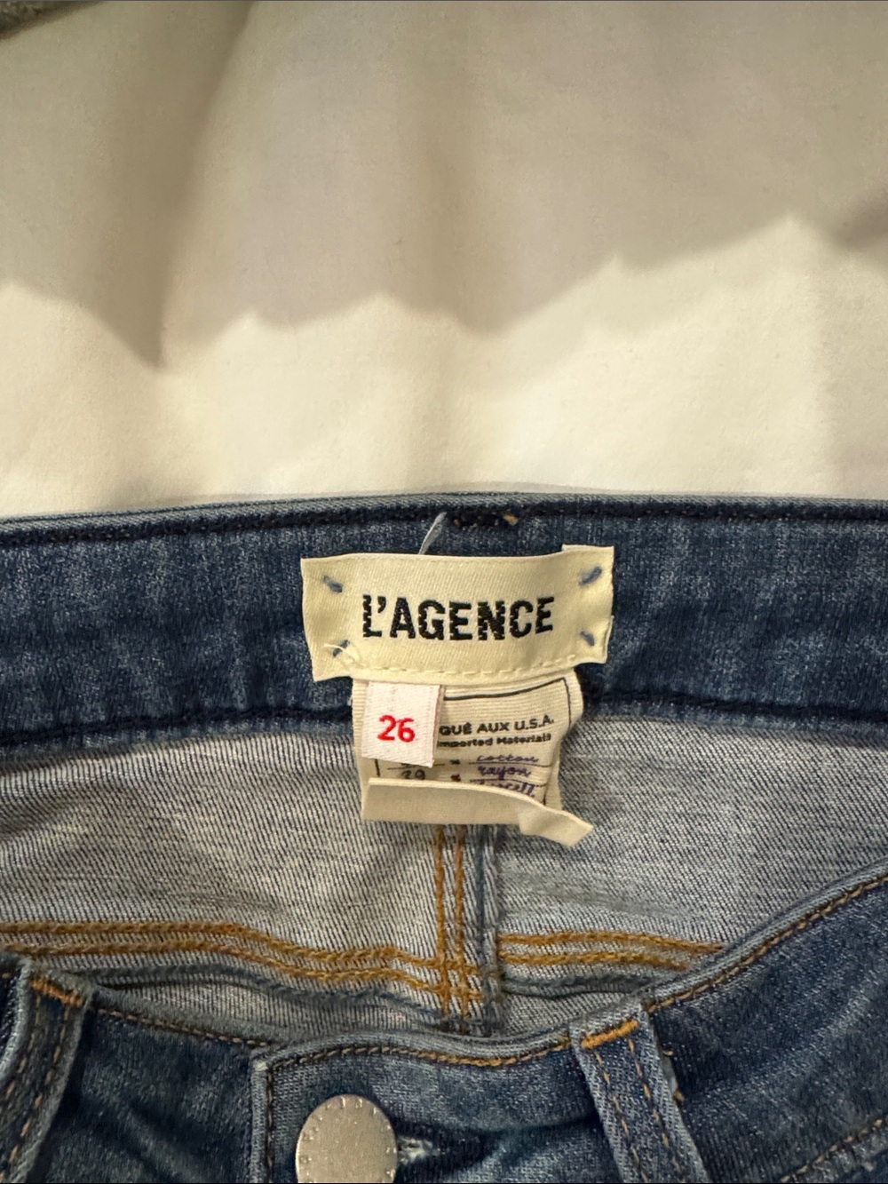 L’Agence Margot Skinny Jeans in Faded Blue Wash - Picture 2 of 3